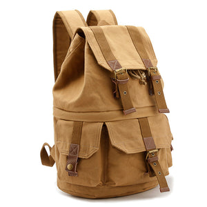 Canvas DSLR Camera Backpack Canvas Travel Backpack Casual Laptop Backpack - echopurse