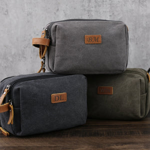 Toiletry Bag, Personalized Groomsmen Canvas Toiletry Bag, Christmas Gifts