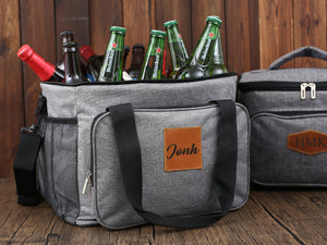 Personalized Groomsmen Gift Cooler Bag, Engraved Beer Cooler Bag, Best Man Insulated Bag, Wedding Party Gift, Golf Cooler, Lunch Cooler Bag