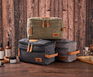 Groomsmen Gift Toiletry Bag, Canvas Dopp Kit, Toiletry Bag for Men, Groom Gift, Best Man Gift,Travel Bag Case, Hanging Toiletry Bag