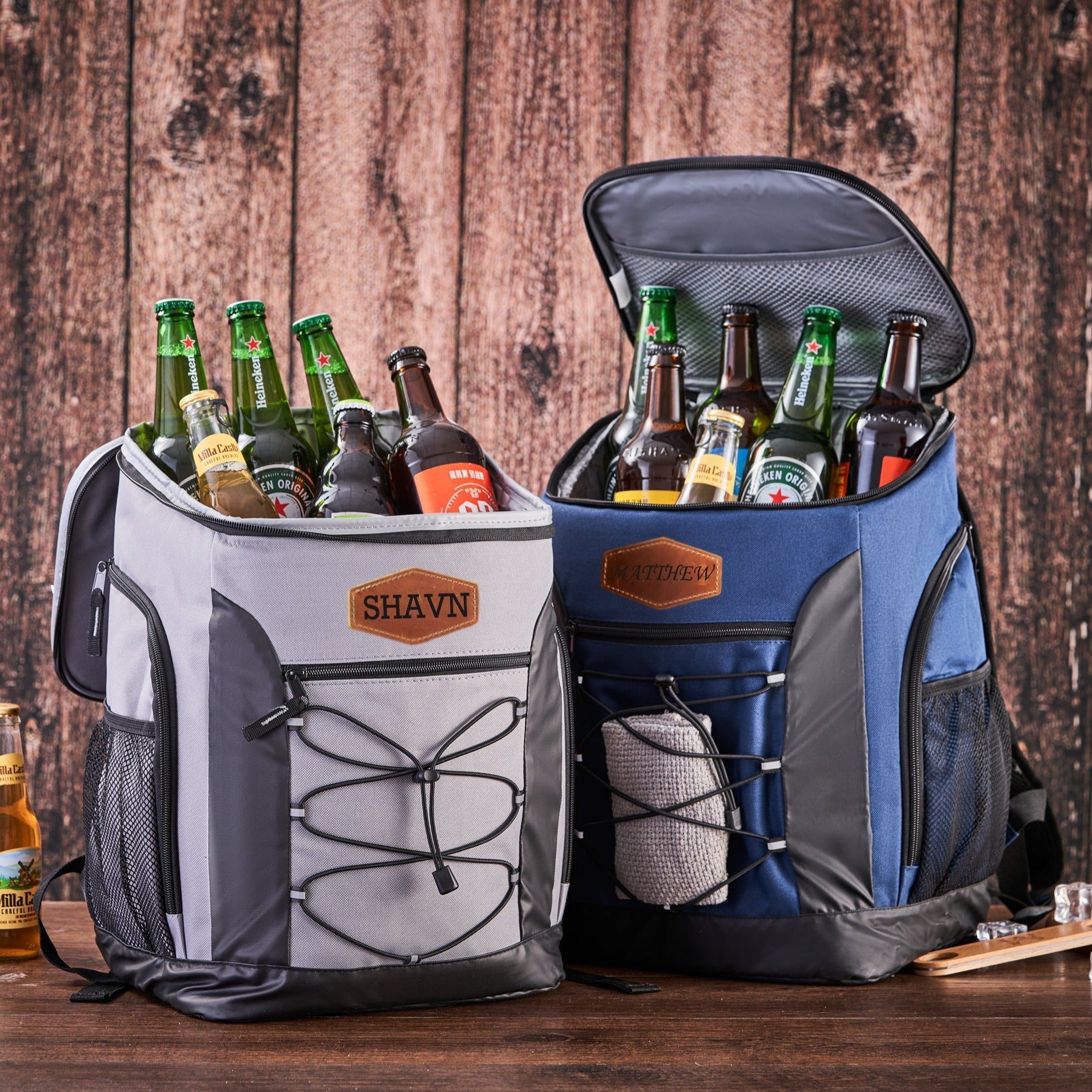 Personalized Beer Cooler Backpack, Insulated Cooler Bag, Gifts for Men,  Groomsmen Gifts, Hiking Beach Picnic Cooler