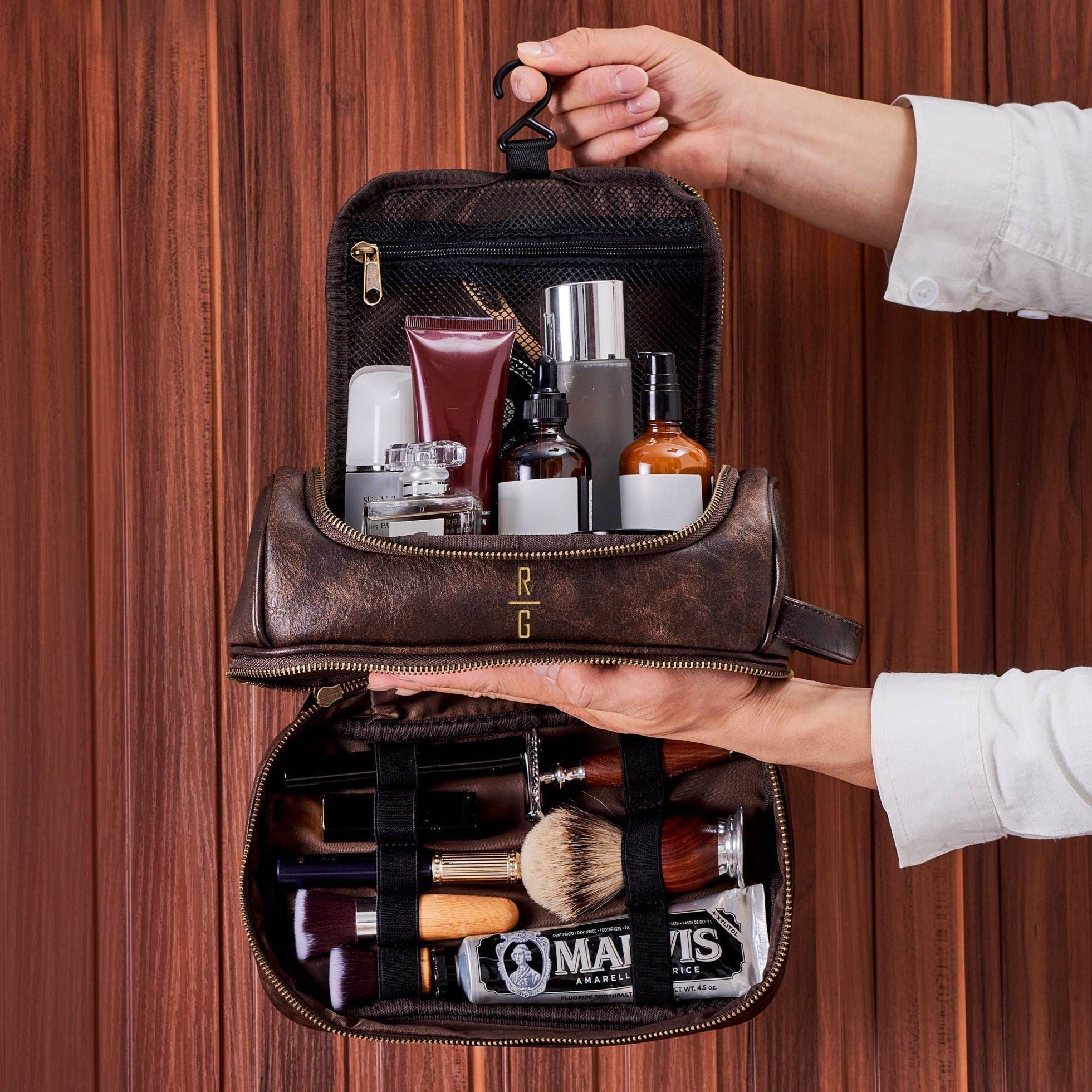 Personalized Groomsmen Gifts Gifts For Men Hanging On Toiletry
