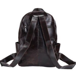 Handmade Vintage Leather Shoulder Bag, Unisex Fashion Backpack, Handbag CN3158 - echopurse