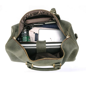 Christmas Gifts Men Vintage Travel Bag Duffel Bag Large Weekender Bag Leather Tote Overnight Bag - echopurse