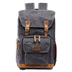 Canvas DSLR/SLR Camera Bag, Waterproof School Backpacks, Travel Camera Bag QSM279 - echopurse