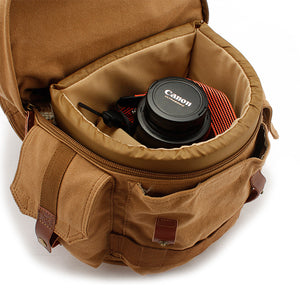 Canvas DSLR Camera Backpack Large Capacity Travel Backpack Camera Backpack QSM1233 - echopurse