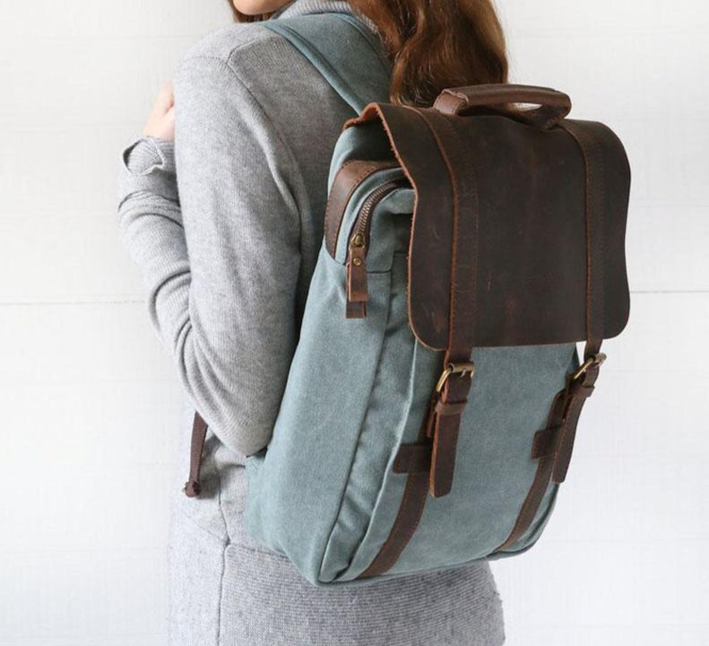 Canvas DSLR Camera Bag, Women Backpack, School Backpacks - echopurse