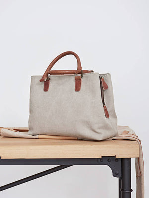 Canvas Tote Bag, Crossbody Bag, Vintage Style Handbags, Diaper Bag - 2 Color Available NX087 - echopurse