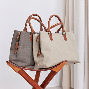 Canvas Tote Bag, Crossbody Bag, Vintage Style Handbags, Diaper Bag - 2 Color Available NX087 - echopurse
