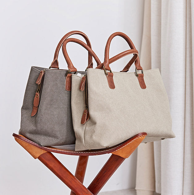 Canvas Tote Bag, Crossbody Bag, Vintage Style Handbags