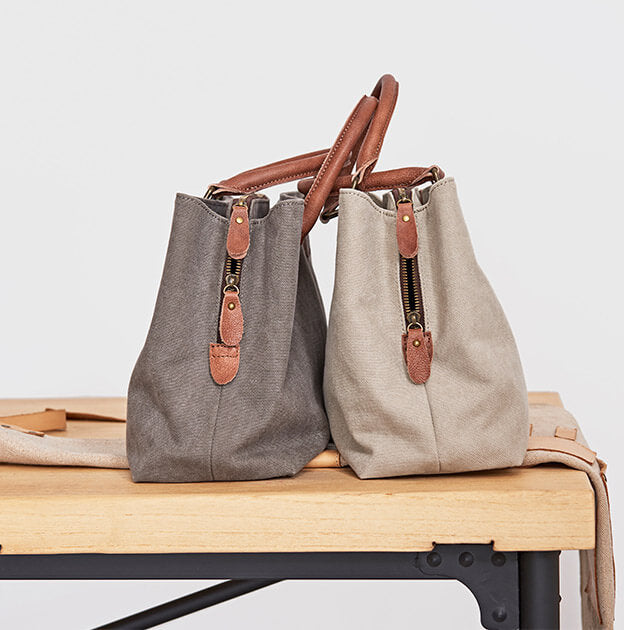 Canvas Tote Bag, Crossbody Bag, Vintage Style Handbags