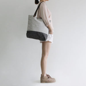 Canvas Tote Bag, Ladies Accessory Purse, Cotton Designer Handbag, Gifts for Mom, Beach Bag - echopurse