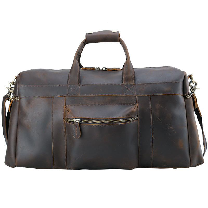 Christmas Gifts Men's Leather Travel Bag Leather Duffle Bag Leather Weekender Bag Men Overnight Bag - echopurse