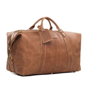 Crazy Horse Leather Travel Bags Vintage Duffle Bags Weekend Bags Men's Duffel Bags Shoulder Travel Bags - echopurse
