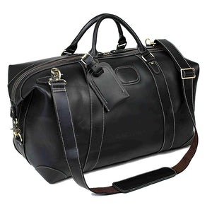 Crazy Horse Leather Travel Bags Vintage Duffle Bags Weekend Bags Men's Duffel Bags Shoulder Travel Bags - echopurse