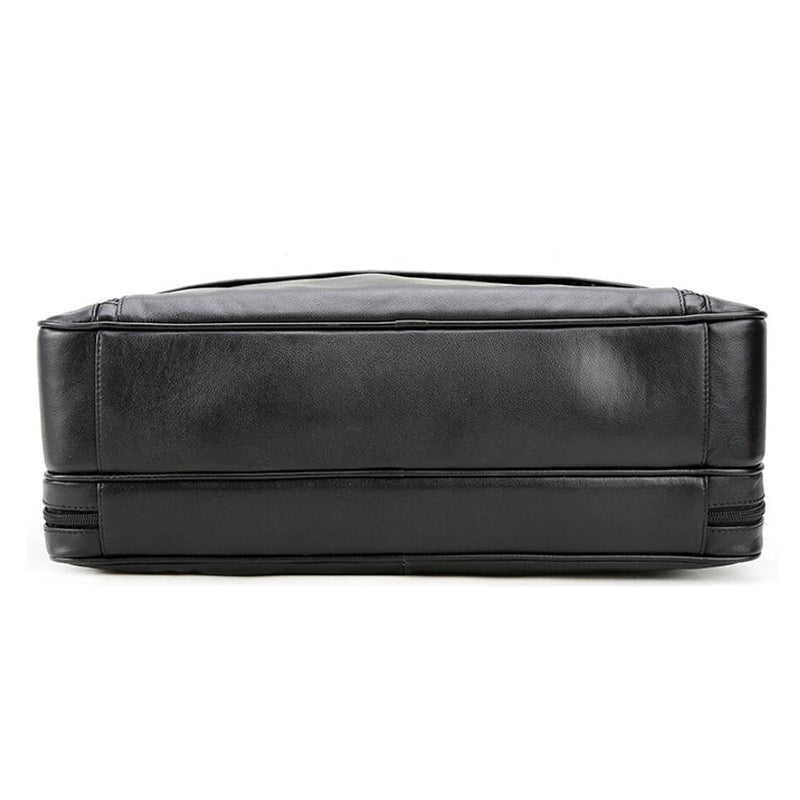 Full Grain Leather Business Briefcase Men Laptop Tote Bag Shoulder Messenger Bags - echopurse