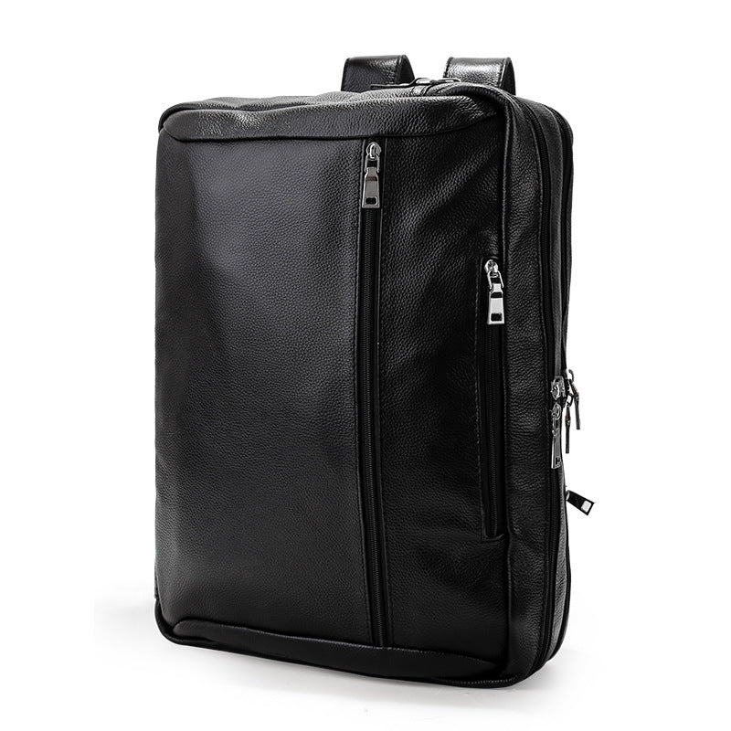 backpack briefcase laptop bag Full Grain Leather Men Briefcase Multifunctional Backpack Large Capacity Laptop Bag
