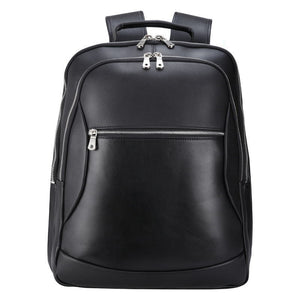 Full Grain Leather Travel Backpack Men Laptop Backpack Large Capacity School Backpack - echopurse