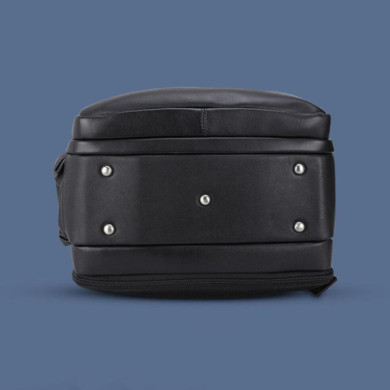 Full Grain Leather Travel Backpack Men Laptop Backpack Large Capacity School Backpack - echopurse