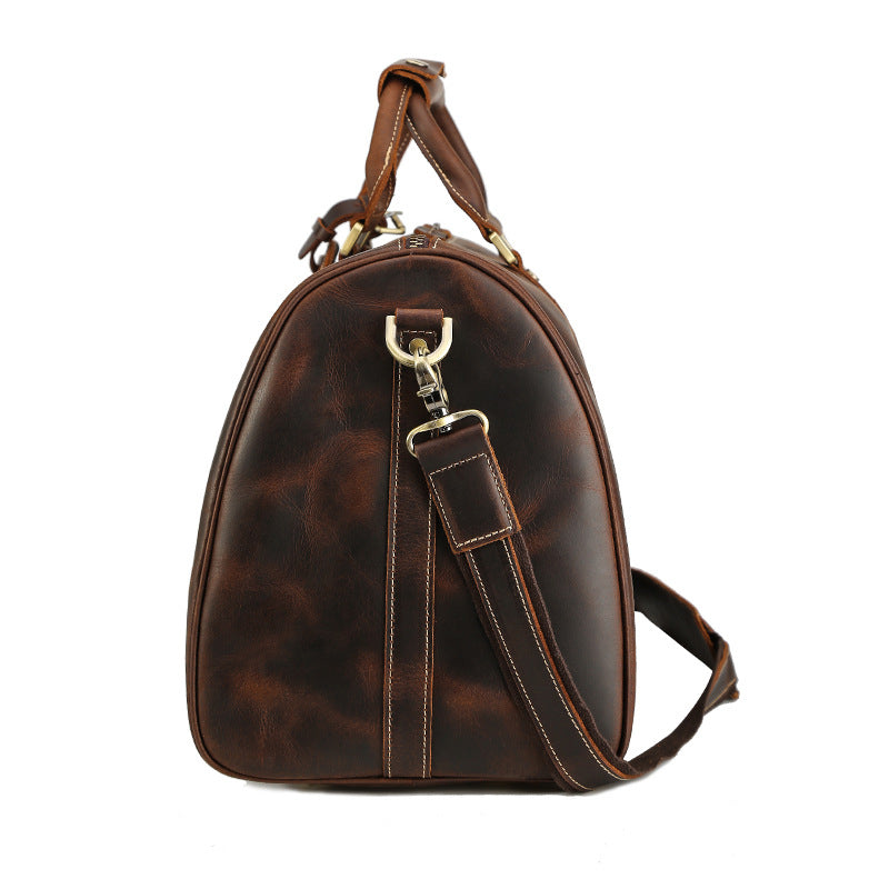 Gift for Him Leather Overnight Duffel Bag Leather Weekender Bag Leather Travel Bag Holdall Bag - echopurse