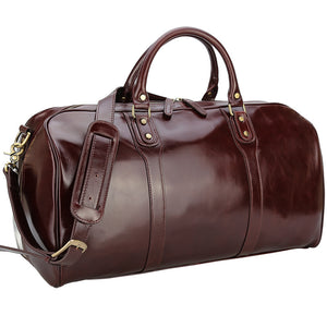 Gifts For Him Full Grain Leather Men's Travel Bag Men's Weekend Bag Leather Duffle Bag Hold All Bag - echopurse