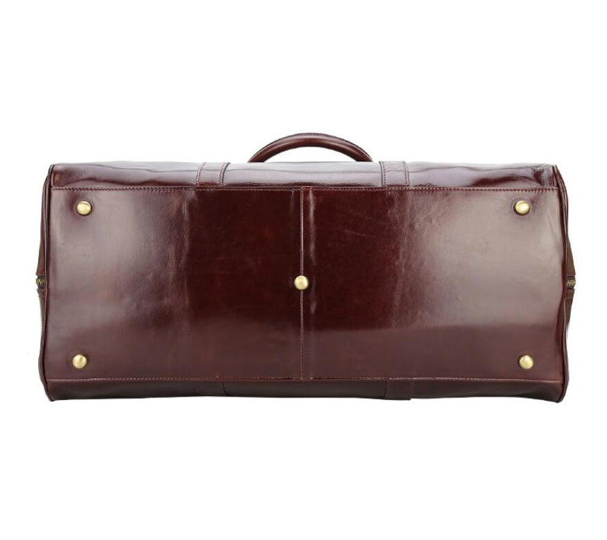 Gifts For Him Full Grain Leather Men's Travel Bag Men's Weekend Bag Leather Duffle Bag Hold All Bag - echopurse
