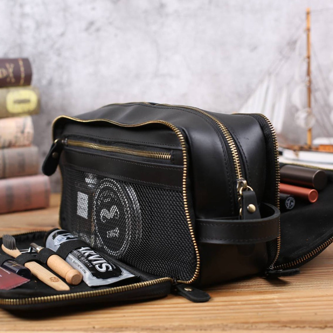 Monogrammed leather hotsell bags