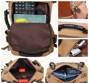 High-Grade Men's Luggage Bag, Shoulder Bag, Canvas Travel Backpack, Handbag KA208 - echopurse