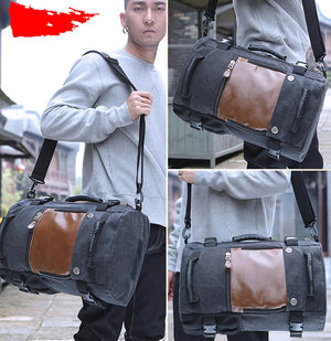 High-Grade Men's Luggage Bag, Shoulder Bag, Canvas Travel Backpack, Handbag KA208 - echopurse
