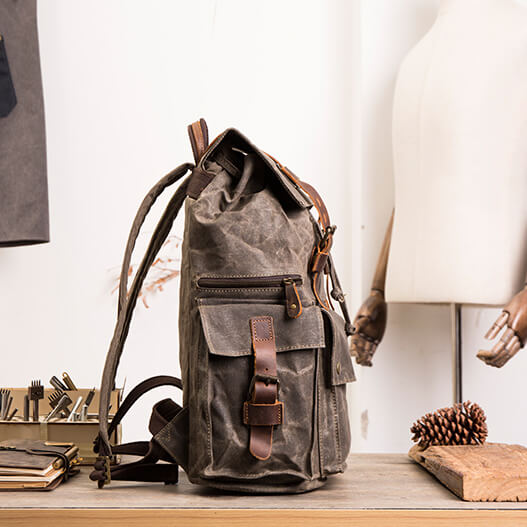 Waxed canvas diaper shop backpack
