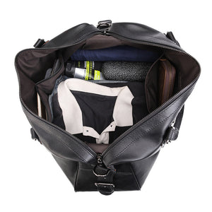 Large Leather Duffel Bag Carry-On Weekend Bag Men's Travel Bag Overnight Traveling Bag - echopurse