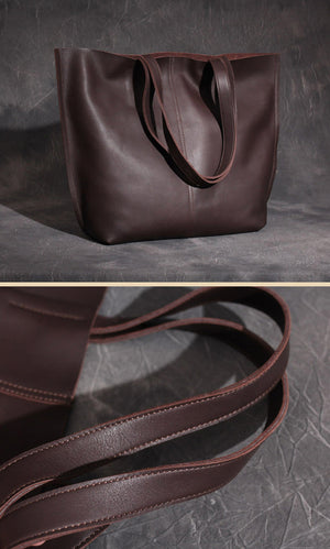 Large Tote Bag, Women's Handbag, Vintage Leather Bag, Shopping Purse 8932 - echopurse