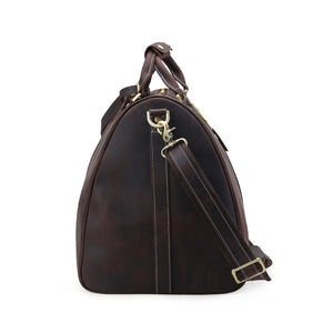 Leather Duffle Bag Weekender Bag Travel Bag Men Overnight Bag Large Capacity Tote Duffel Bag - echopurse