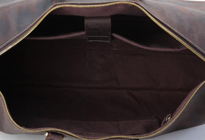 Leather Duffle Bag Weekender Bag Travel Bag Men Overnight Bag Large Capacity Tote Duffel Bag - echopurse