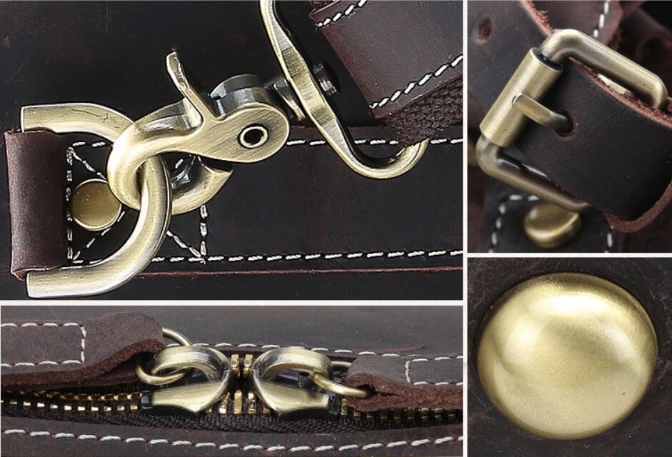 Leather Duffle Bag Weekender Bag Travel Bag Men Overnight Bag Large Capacity Tote Duffel Bag - echopurse