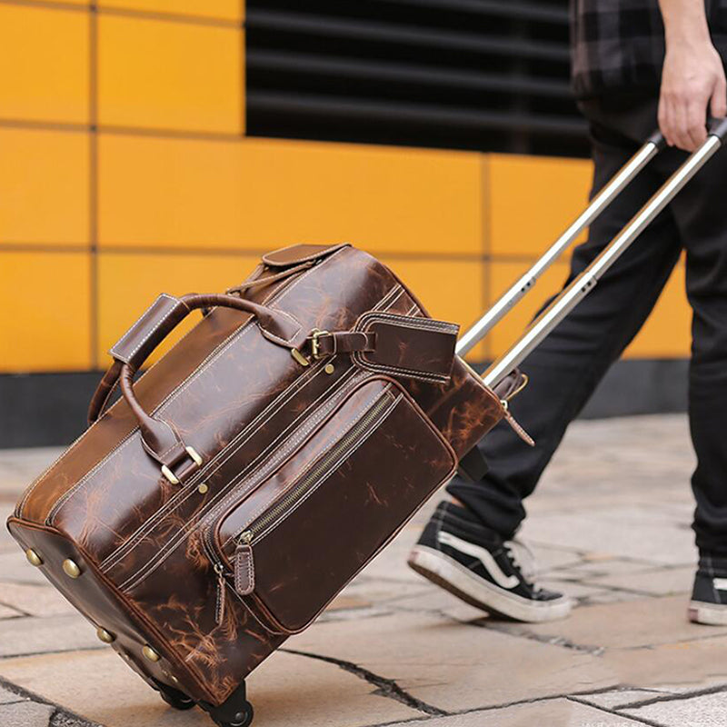 VINTAGE SUITCASE Retro Luggage Travel Bag Overnight Bag 