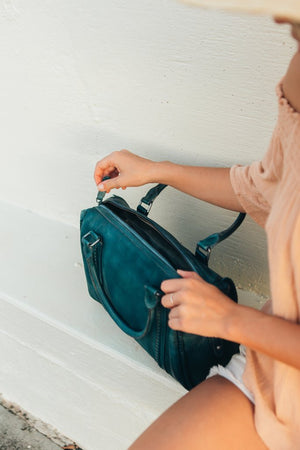 Leather Travel Bag, Crossbody Bag For Women, Leather DSLR Camera Bag - echopurse