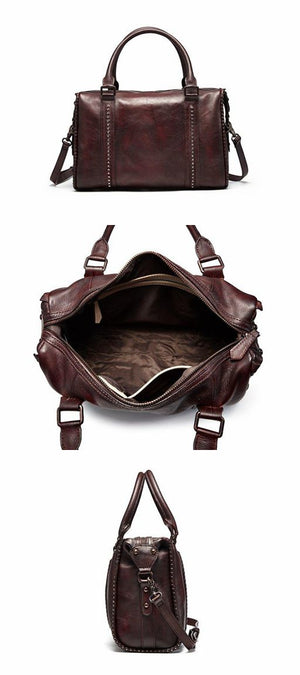 Leather Travel Bag, Crossbody Bag For Women, Leather DSLR Camera Bag - echopurse