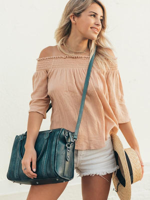 Leather Travel Bag, Crossbody Bag For Women, Leather DSLR Camera Bag - echopurse