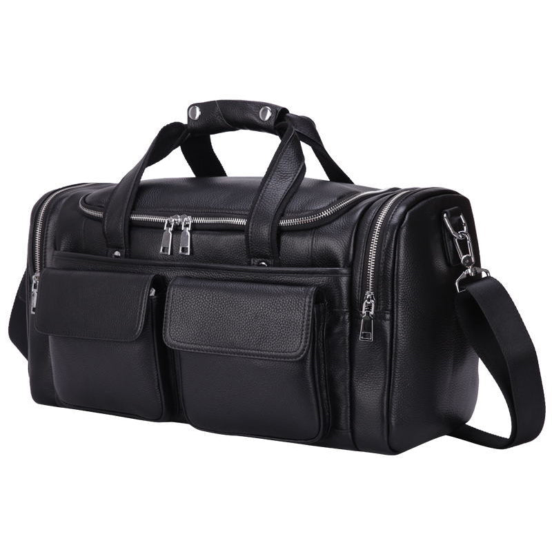 Leather Travel Bag Duffel Bag Gift For Men Shoulder Messenger Duffle Bag Men Business Travel Bag Weekender Bag Overnight Bag - echopurse