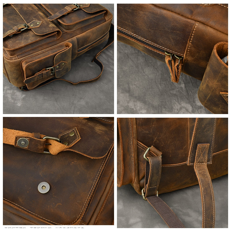 crazy horse leather backpacks Backpack Voyager Our crazy horse leather backpack Clayton celebrates vintage theme like none else with its renaissance design and charming crazy horse leather Woosir Handmade Vintage Backpacks Crazy