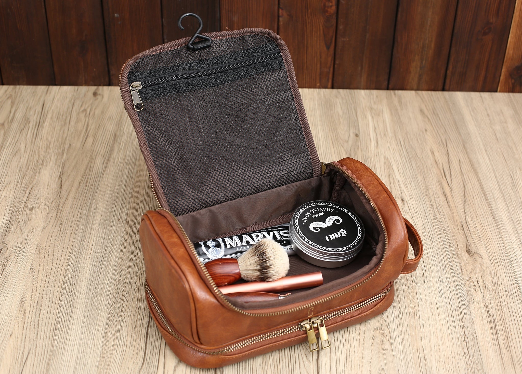 Leather sales personalised bag