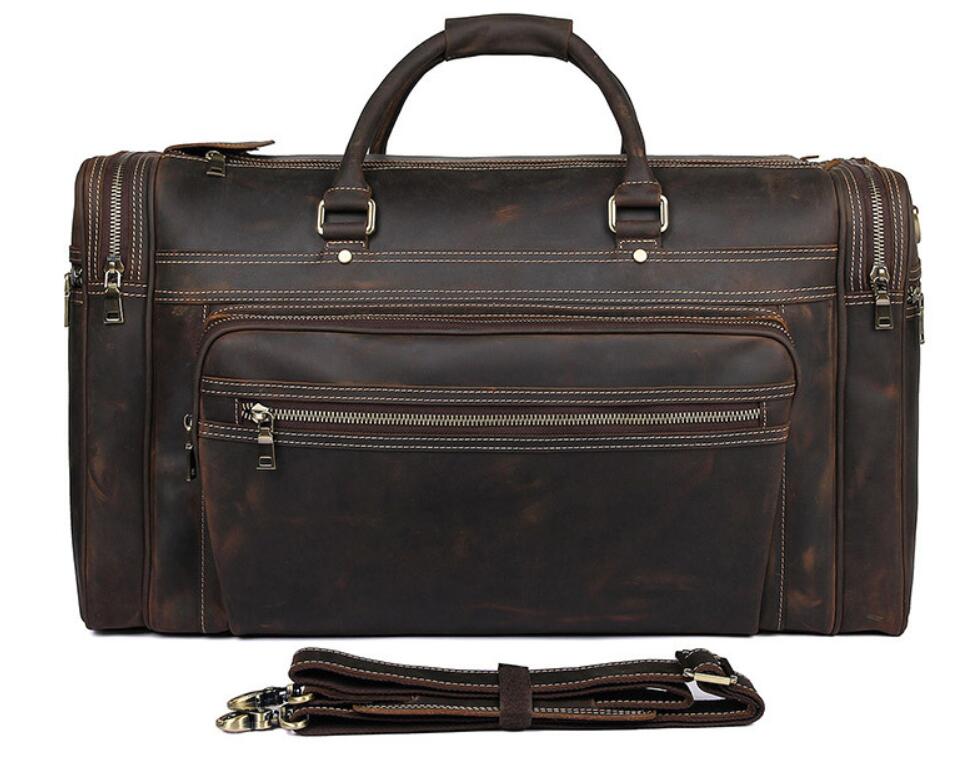 Travel Bag Weekender Bag Duffel Bag Men Overnight Bag Leather Luggage Bag Christmas Gifts - echopurse