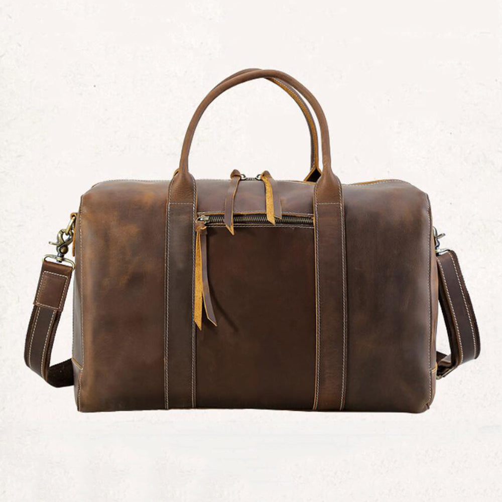 Travel Gifts Tote Travel Bag For Men Personalized Weekender Bag Leather Duffle Bag Shoulder Duffel Bag - echopurse