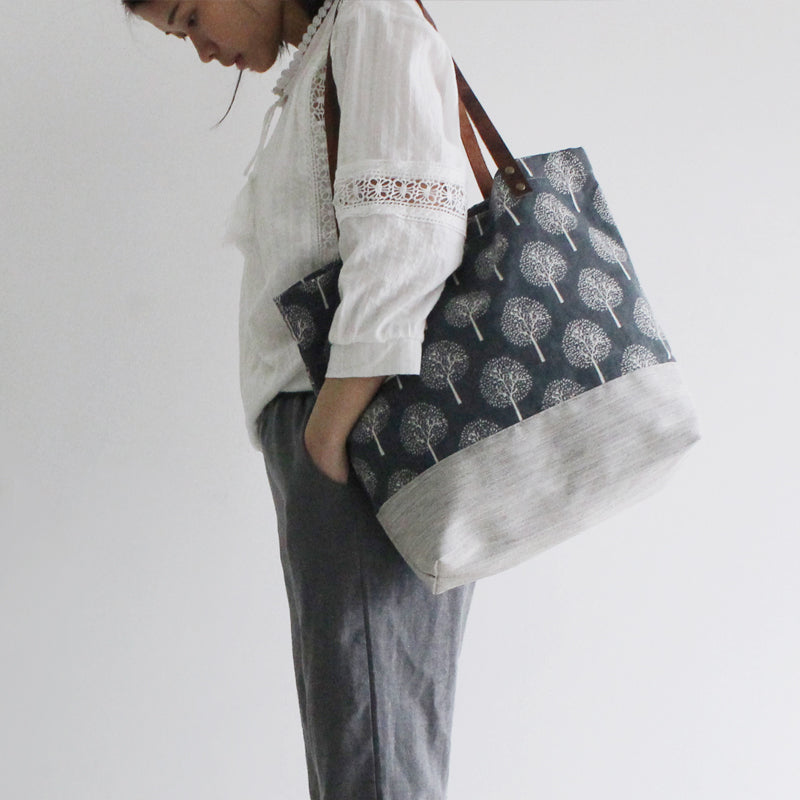 Canvas Tote Bag, Ladies Accessory Purse, Cotton Designer Handbag, Gifts for  Mom, Beach Bag