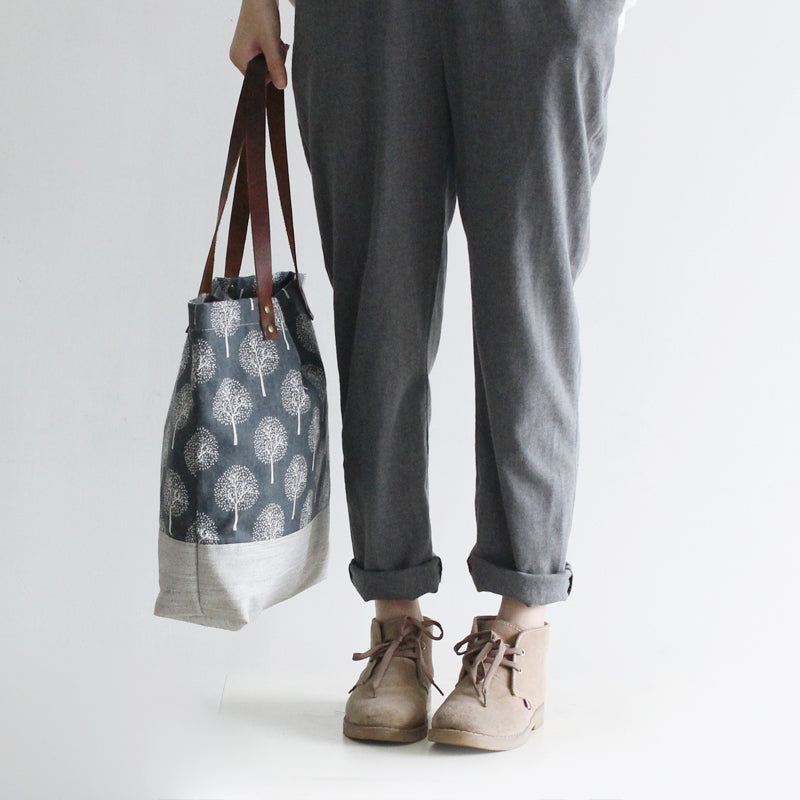 Vintage Leather Canvas Bag, Womens Tote Bags, Shoulder Bags For Women, Shopper Bag - echopurse