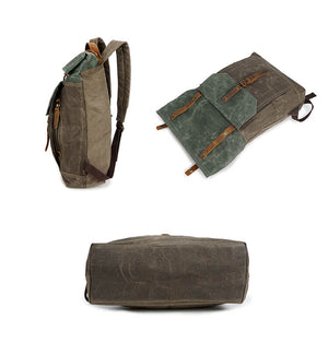 Vintage School Backpack, Laptop Rucksack, Travel Bag BM5191 - echopurse