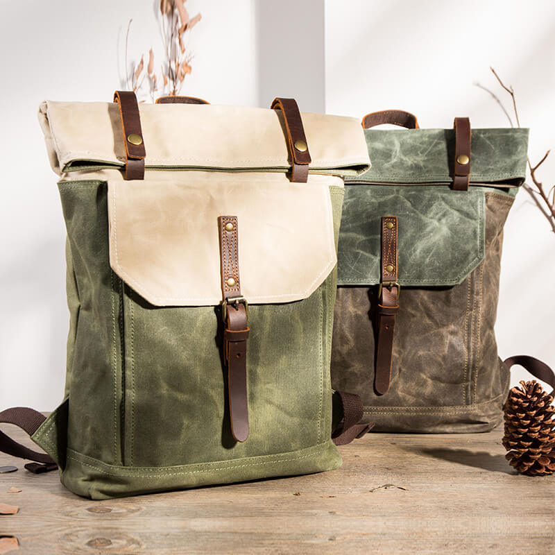 Vintage School Backpack, Laptop Rucksack, Travel Bag BM5191 - echopurse