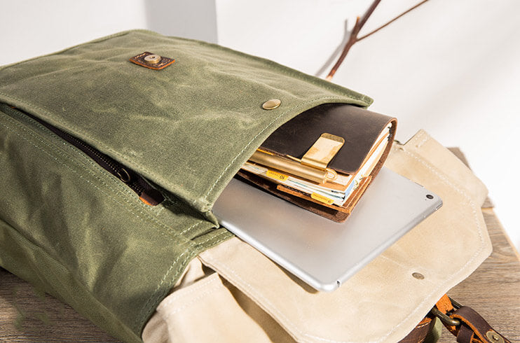 Vintage School Backpack, Laptop Rucksack, Travel Bag BM5191 - echopurse