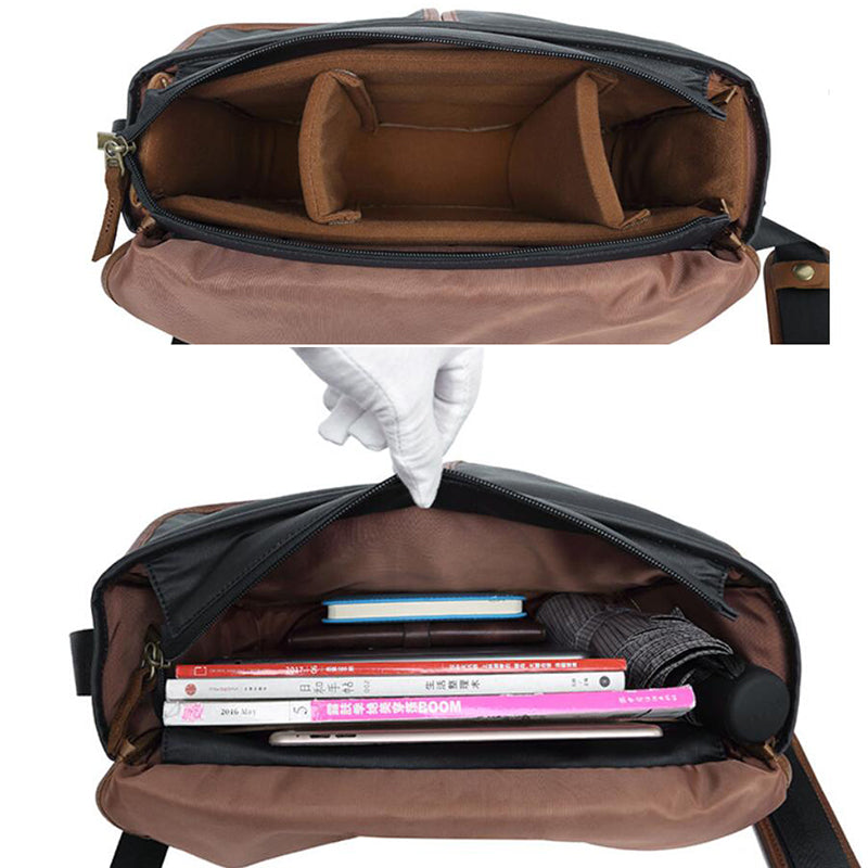 Waterproof Canvas Camera Bag Canvas DSLR Camera Shoulder Bag